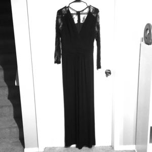 Black wide legged jumpsuit